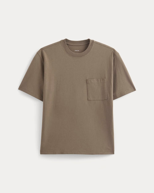 Oversized Midweight Tee | Deep Taupe
