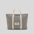 The Organic Canvas Weekender | Black / Bone