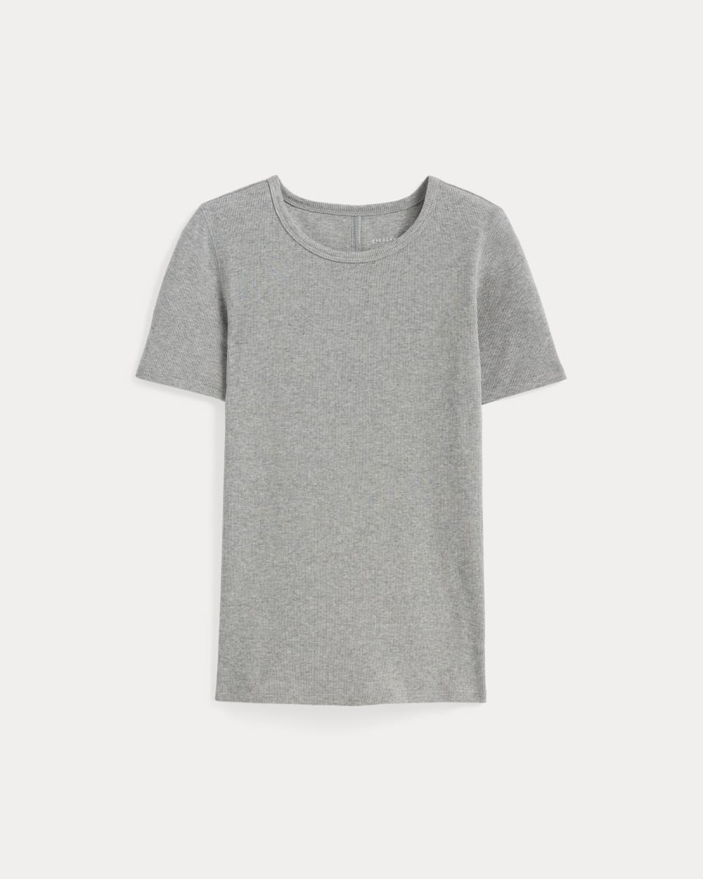 The Luxe Rib Crew | Heathered Grey