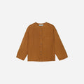 The Linen Billow Blouse | Tawny Brown