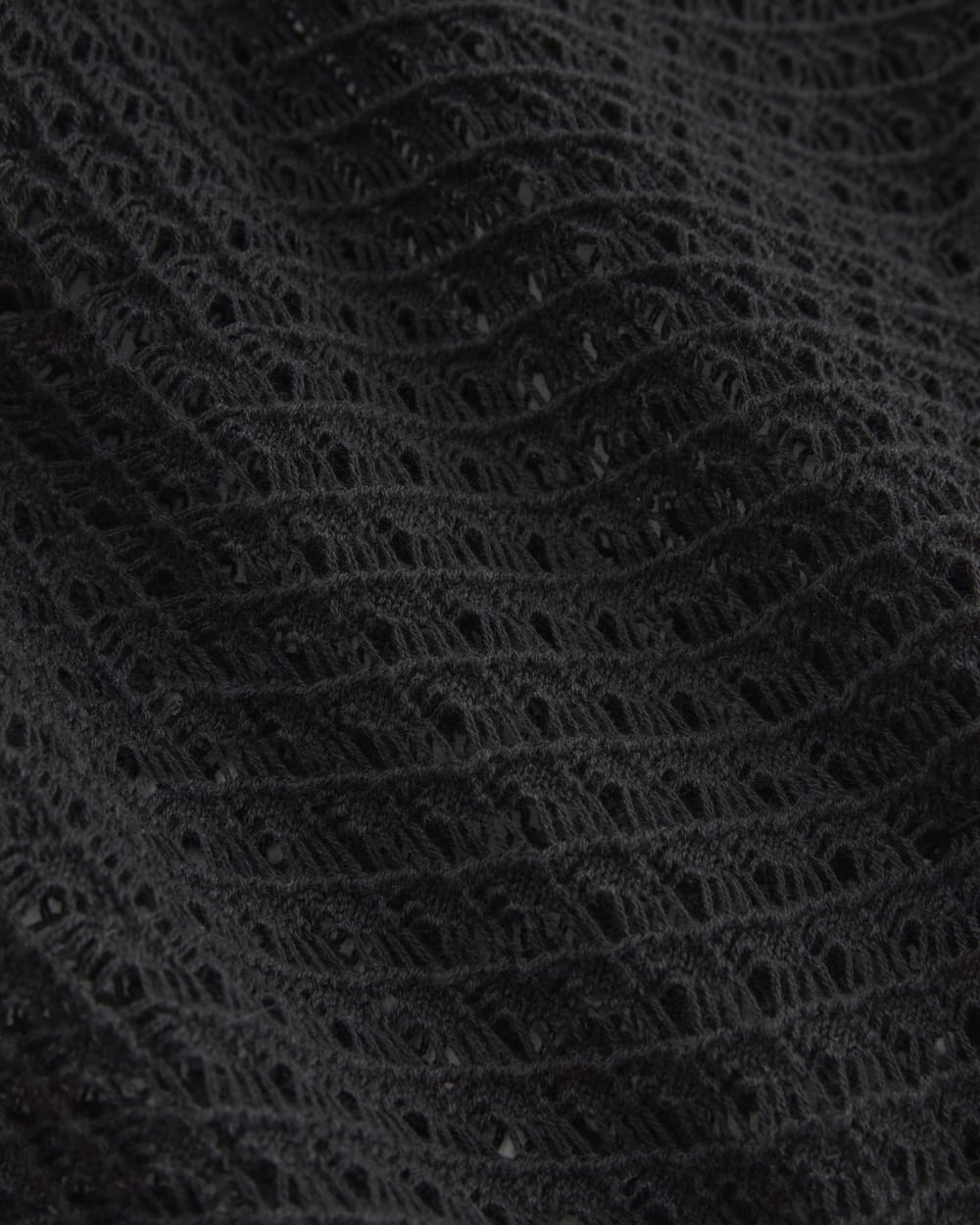 The Lace Knit Cardigan | Black