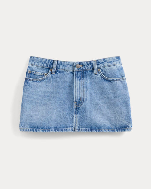 Everlane x Elena Bonvicini Thalia Mini Skirt | Crystal Cove Indigo
