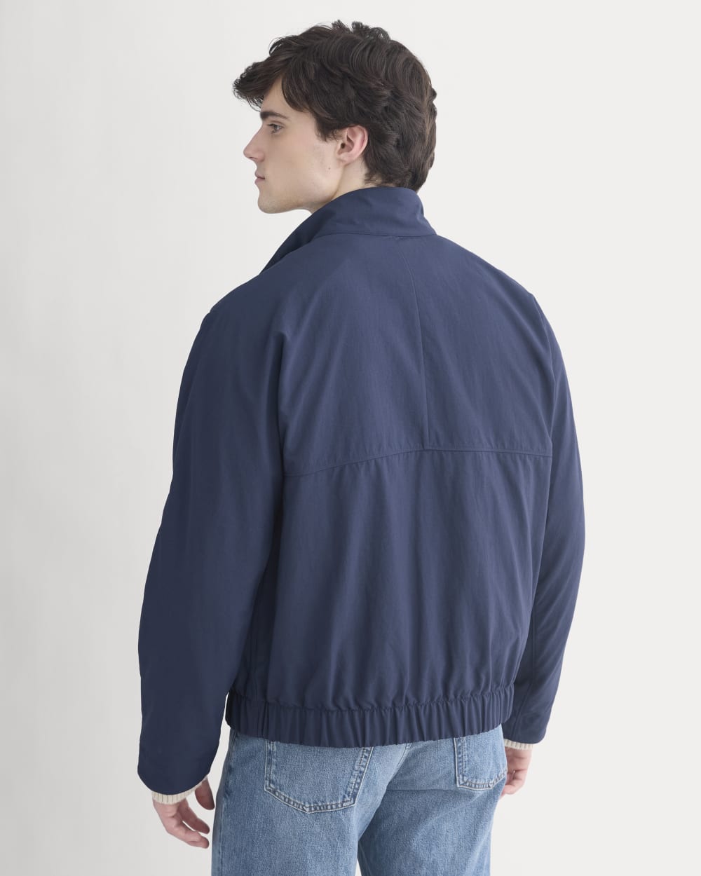 Re:Cycled Nylon Harrington Jacket | Deep Navy