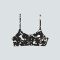 The Scoop-Neck Bikini Top | Black / Canvas Floral