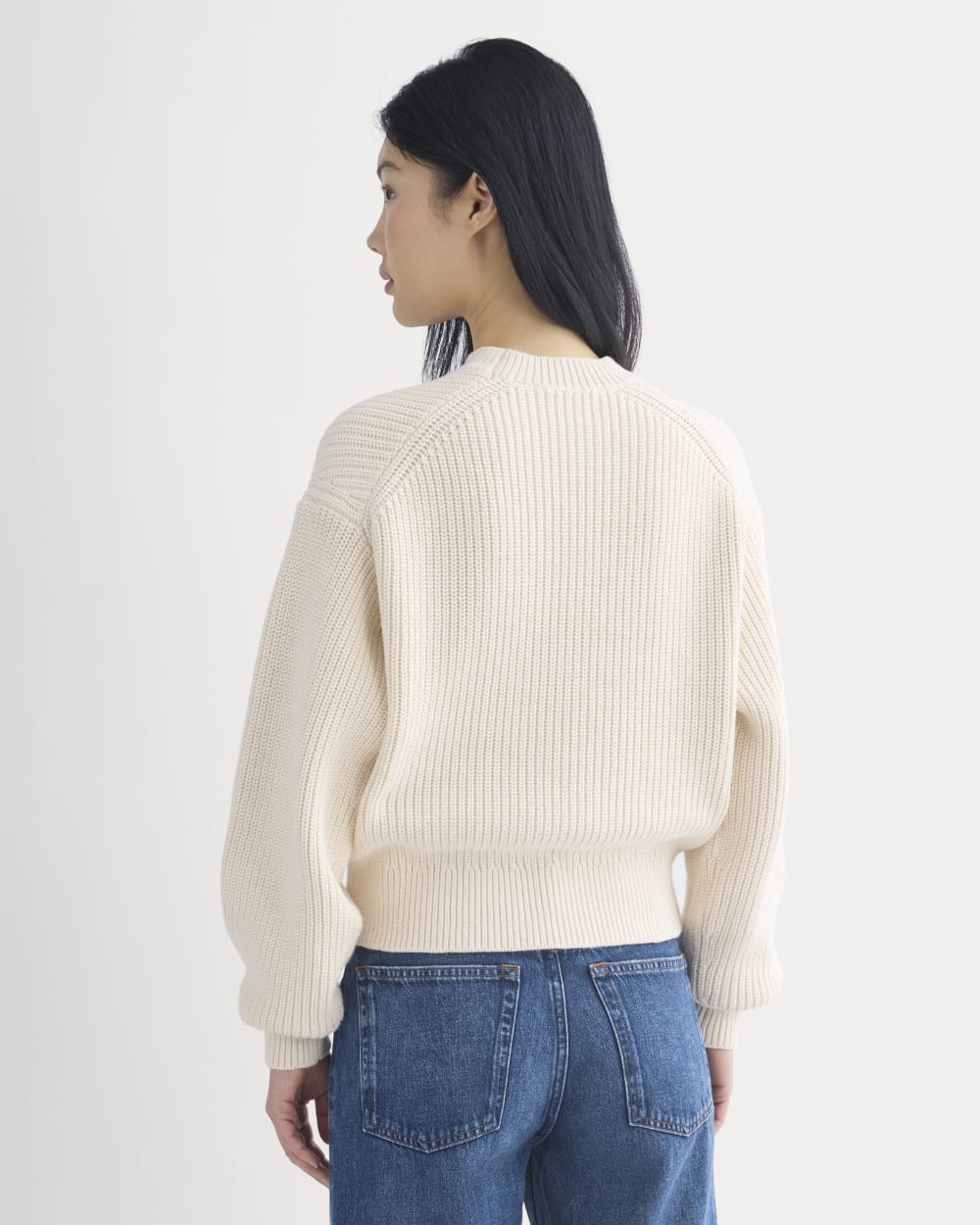 Cropped Ribbed Crew in Everyday Cotton | Canvas