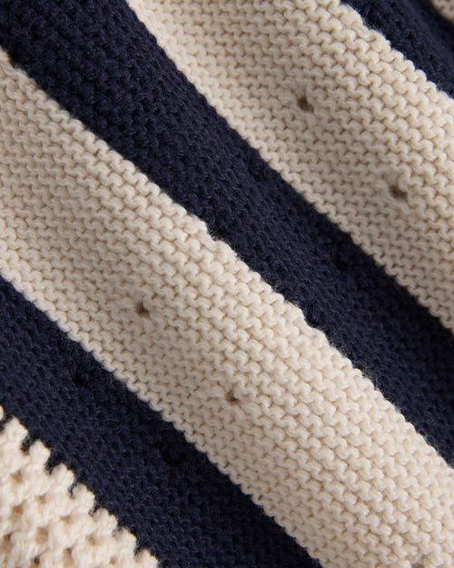 Open-Knit Short in Everyday Cotton | Canvas / Navy