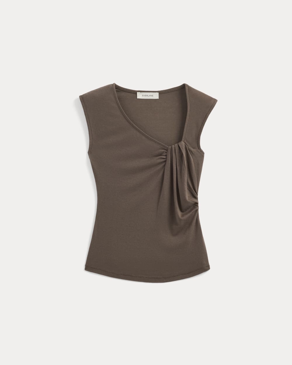 Asymmetrical Top in Butterluxe | Deep Taupe
