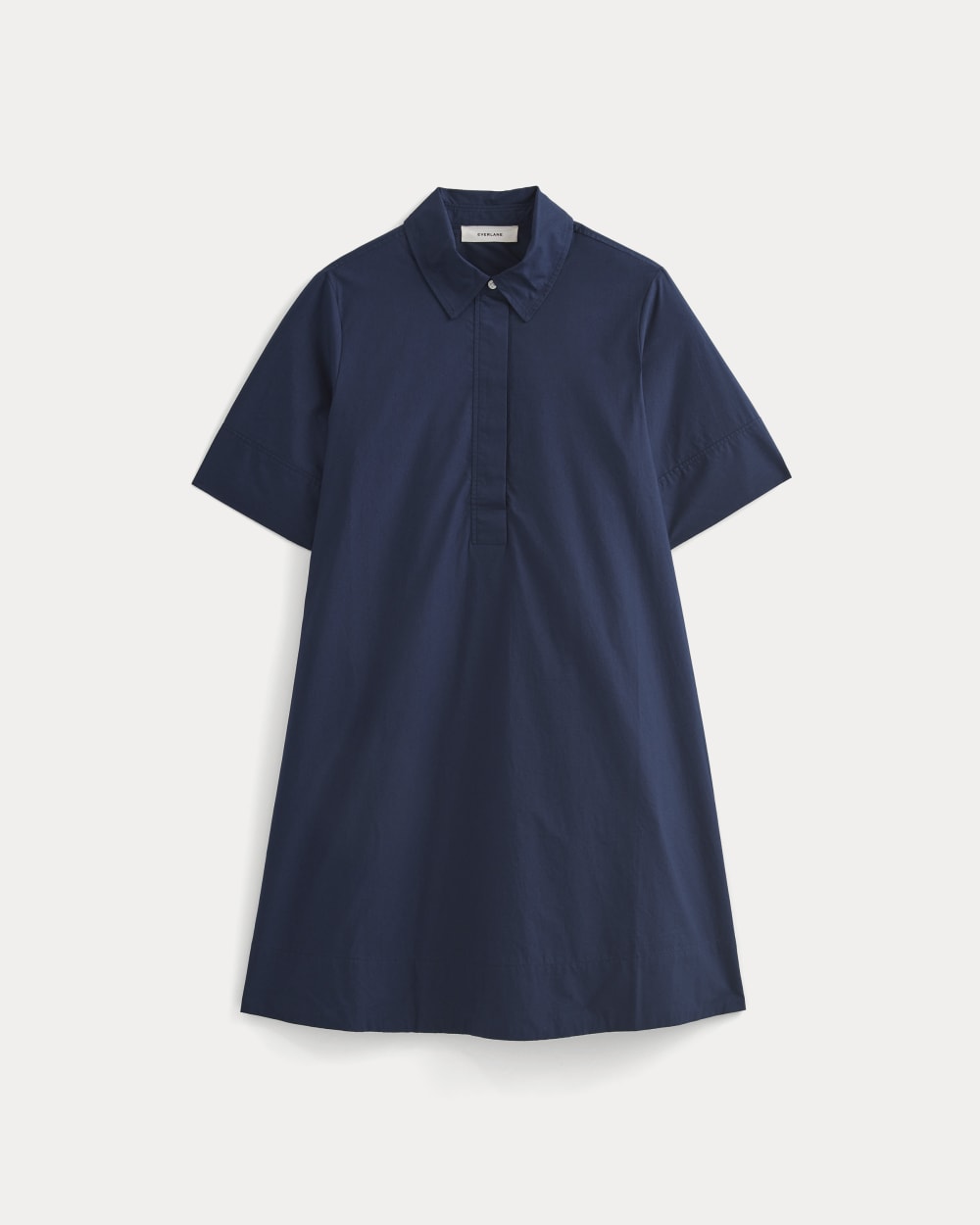 Popover Mini Shirtrdress in Ultrasoft Cotton | Navy