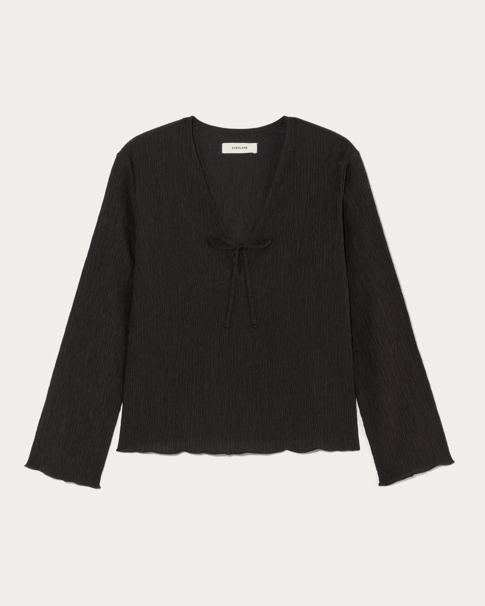 The Crinkle Long-Sleeve | Black
