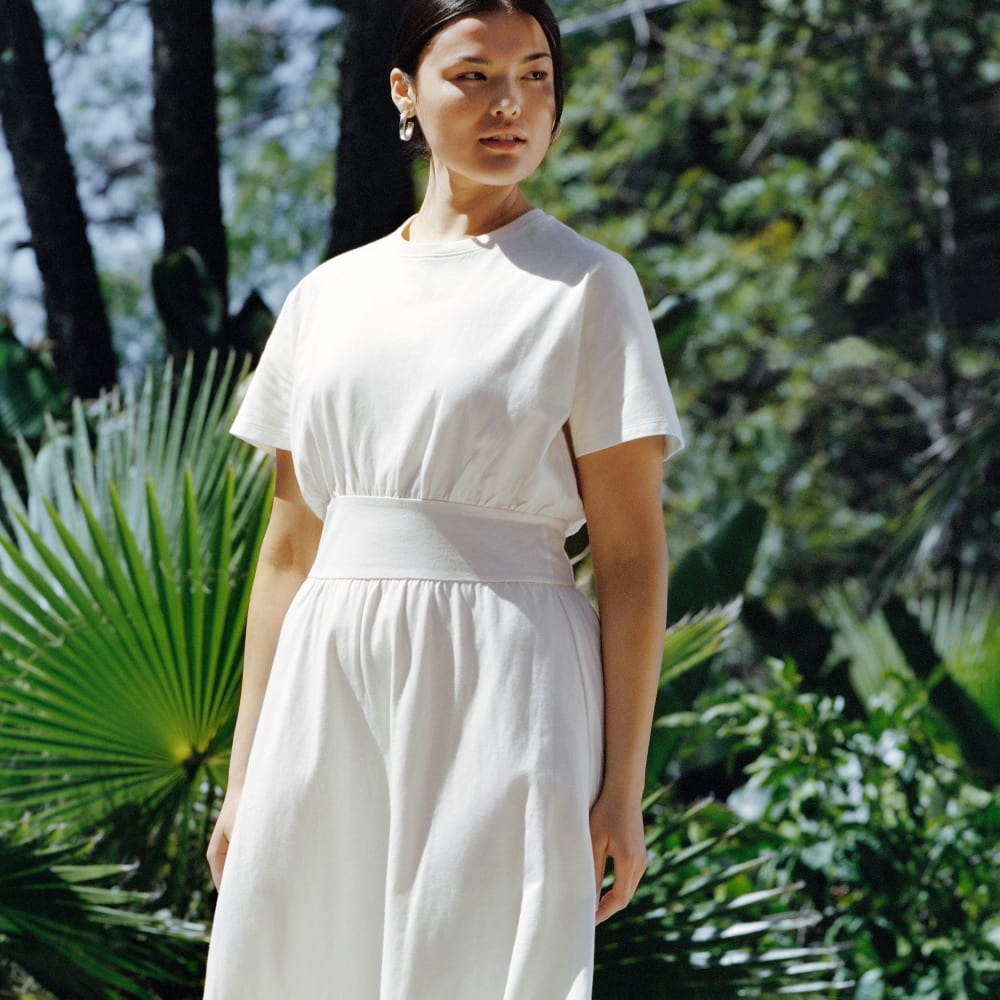 The Organic Cotton Waisted Dress | Canvas
