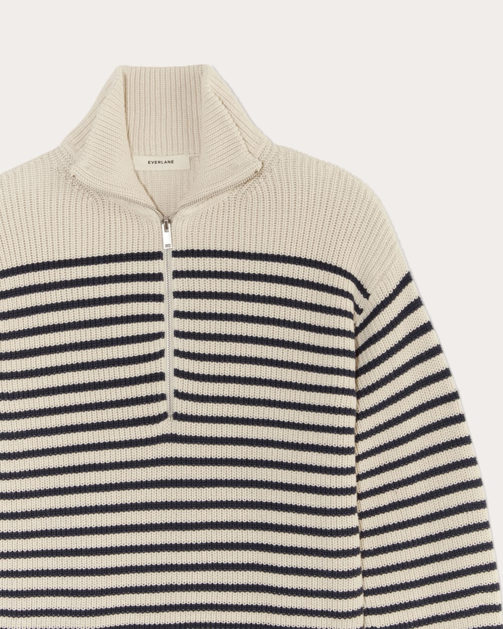 The Half-Zip in Everyday Cotton | Canvas / Navy