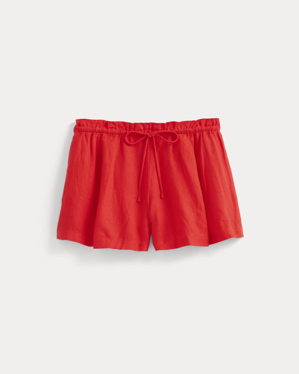 Flowy Short in Linen | Fiery Red