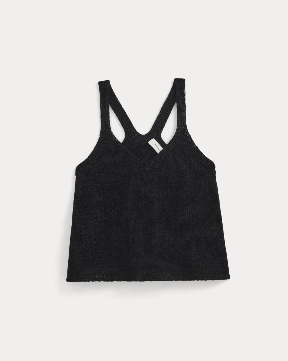 Racerback V-Neck Sweater | Black
