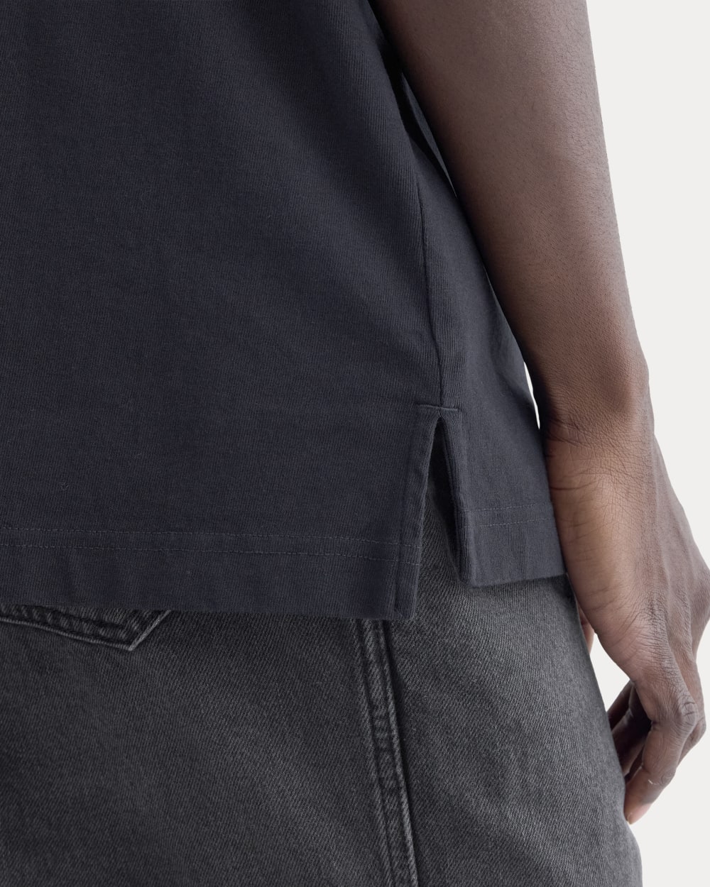 Oversized Midweight Tee | Black
