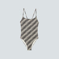The String One-Piece |  Black / Canvas