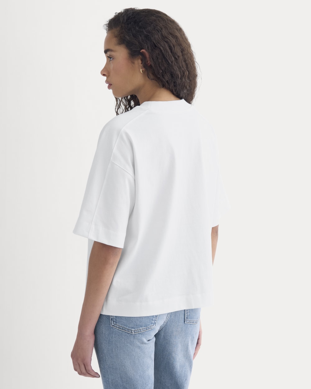 Oversized Seamed Tee | White