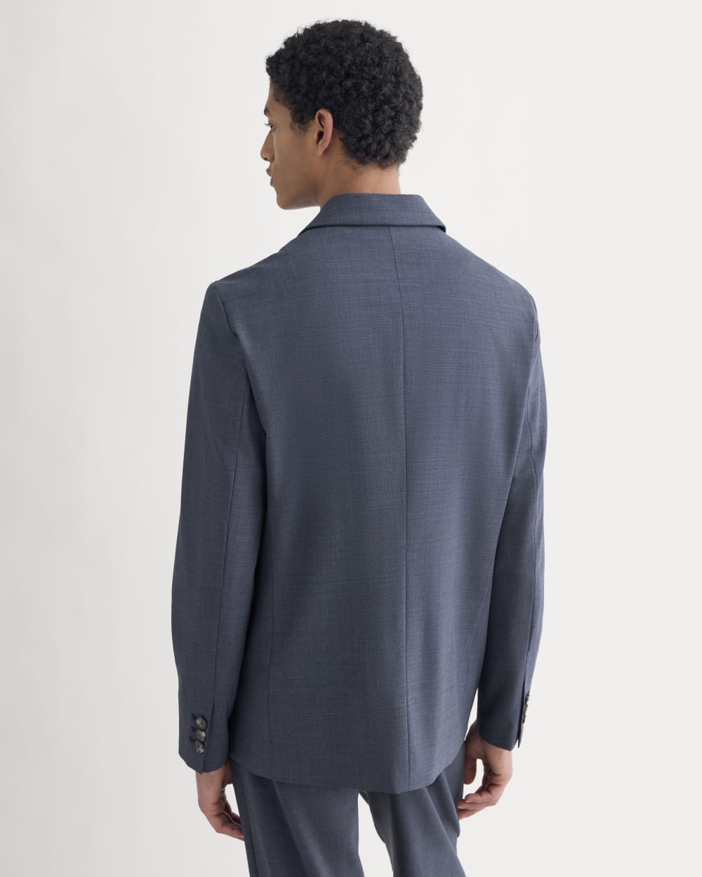 Tropical Wool Blazer | Heathered Navy