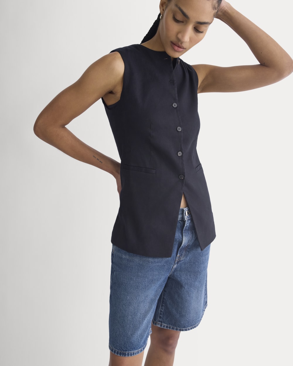 Loose Jean Short | Dark Wash