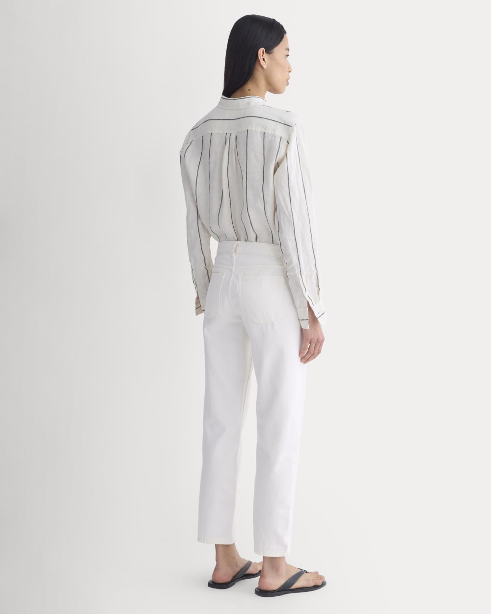 Low-Rise Straight Jean | Ecru