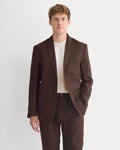 Soyeux Linen Linen Blazer | Dark Brown