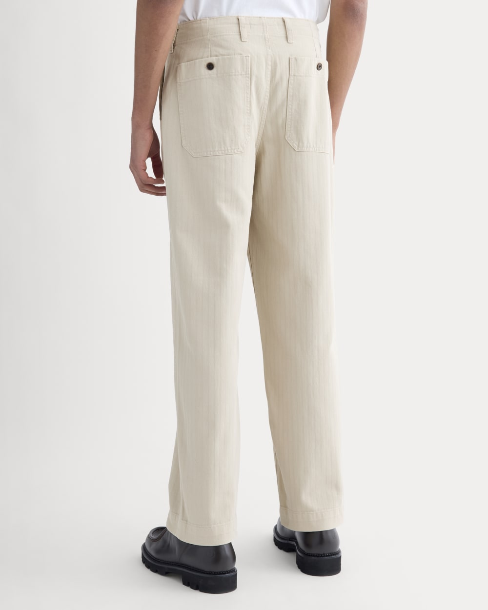 Relaxed Herringbone Fatigue Pants | Peyote