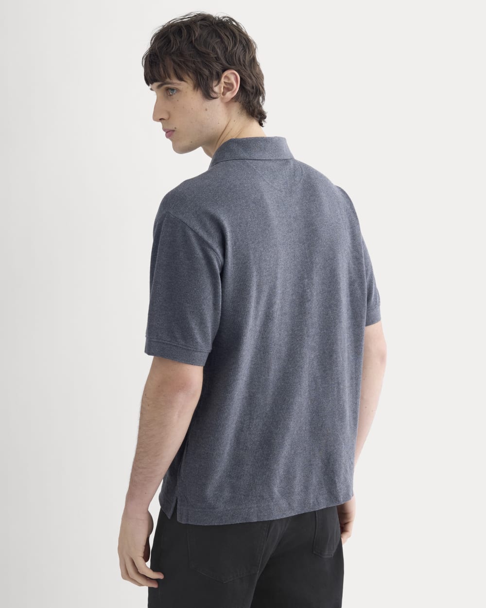 Classic Piqué Polo | Heathered Graphite