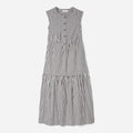 The Tiered Midi Dress | Black Gingham