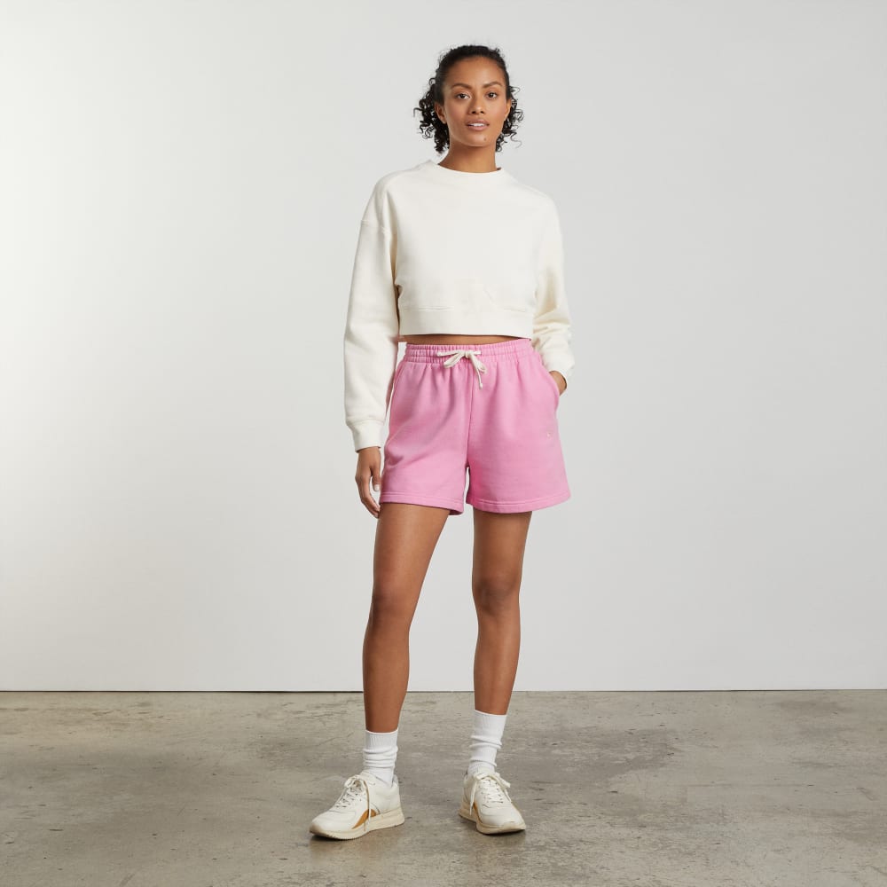 The Track Long Sweatshort | Bubble Gum