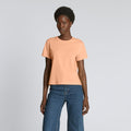 The Box-Cut Tee in Essential Cotton | Apricot | No Pocket
