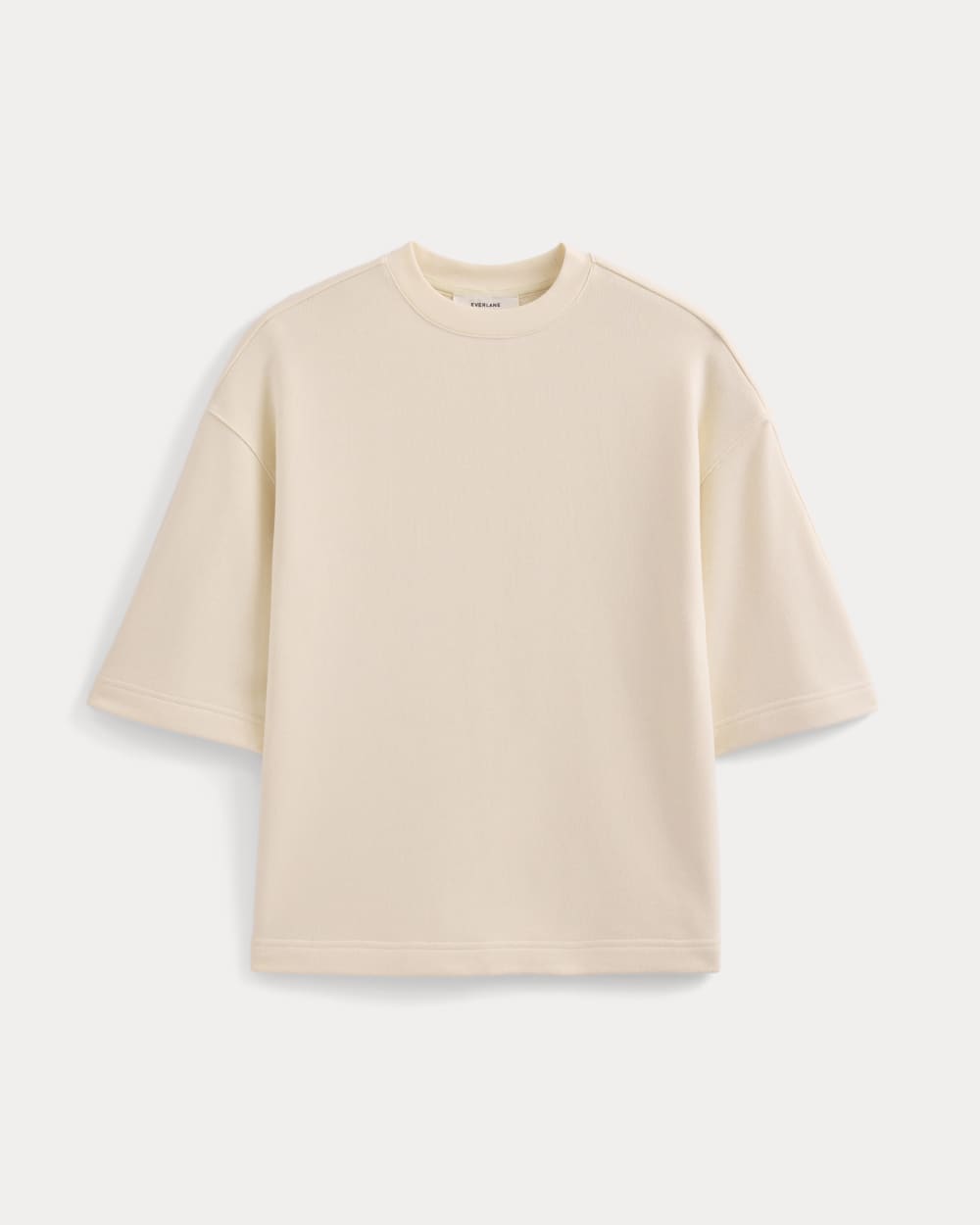 Lightweight Terry Oversized Tee | Parchment