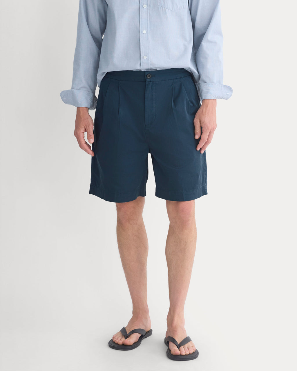 Pleated Easy Short | Midnight Navy