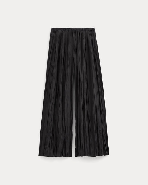 Crinkle Wide-Leg Pant |  Black
