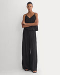 Crinkle Wide-Leg Pant |  Black