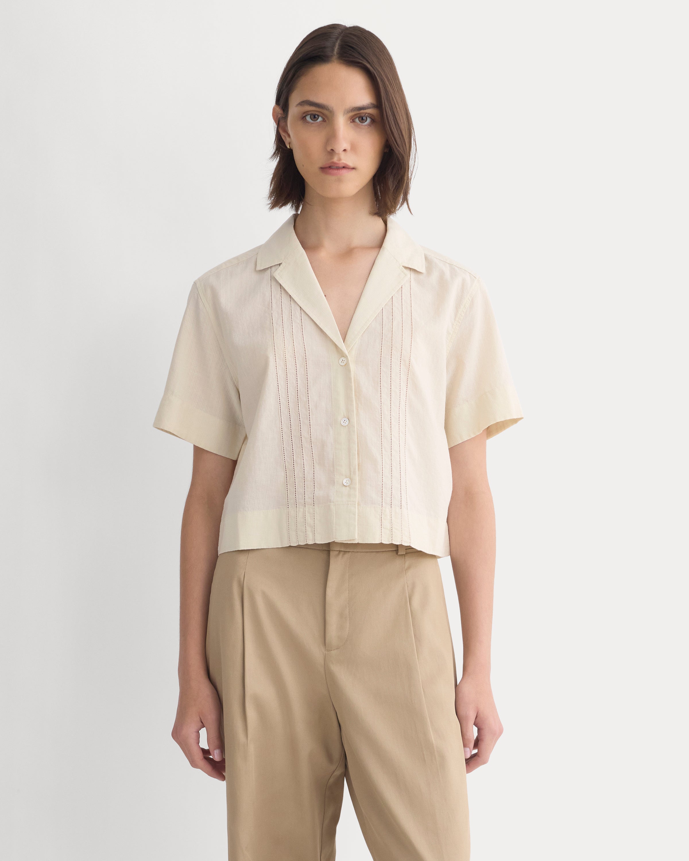 Cotton Gauze Resort Shirt | Birch