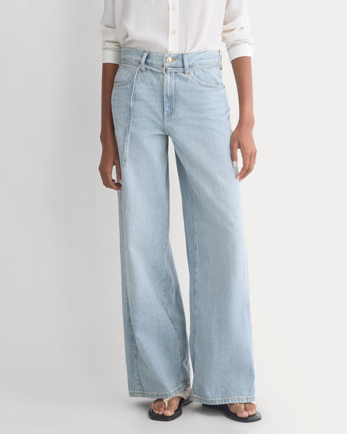 Lightweight Loose Wide-Leg Jean | Light Indigo | Long