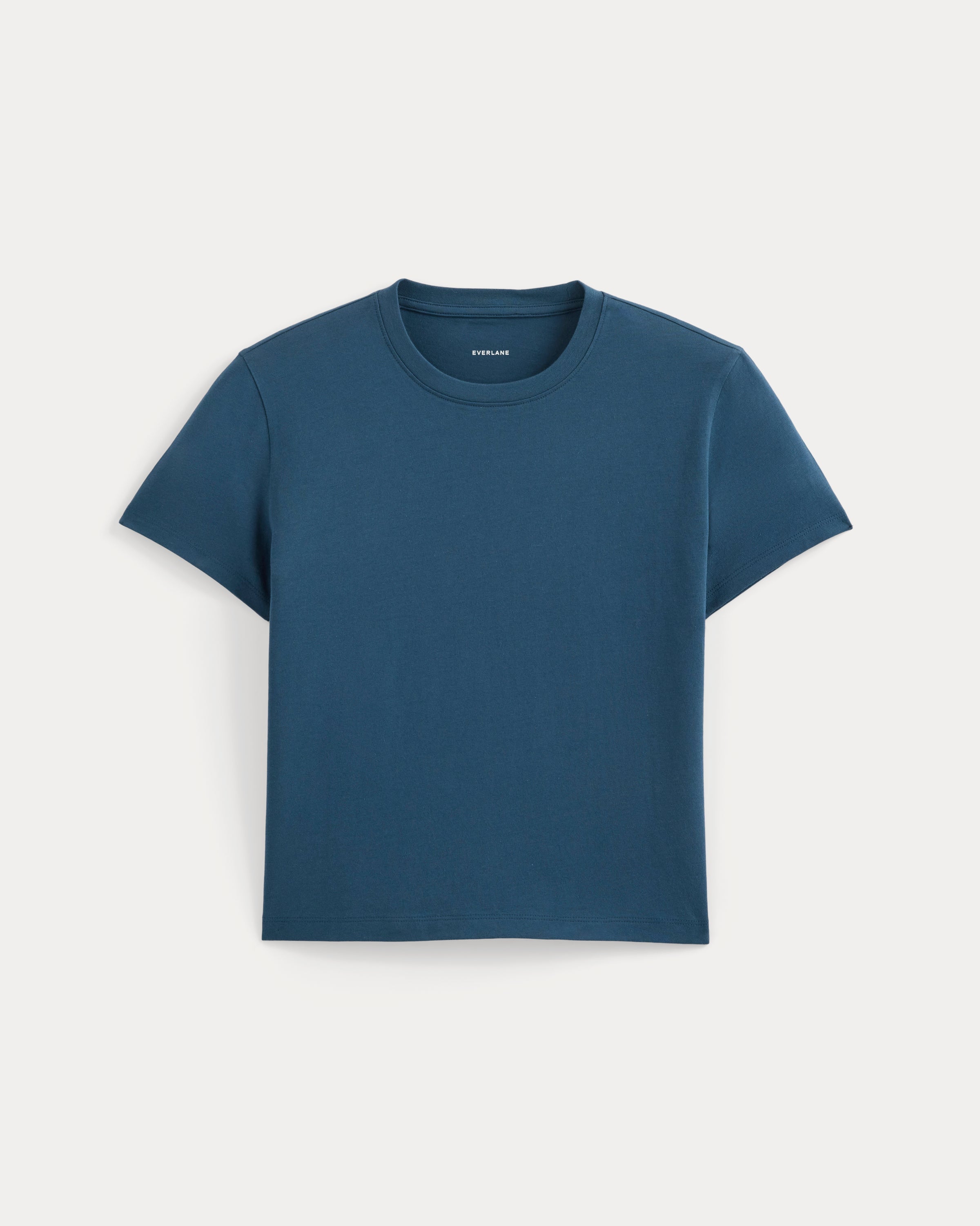 The Box-Cut Tee in Essential Cotton | Blue Wing Teal | No Pocket
