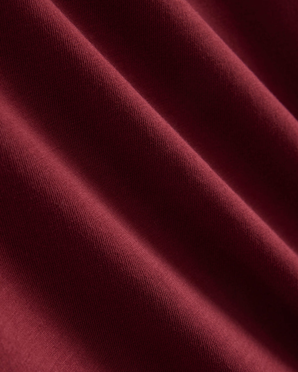 The Box-Cut Tee in Essential Cotton | Cabernet | No Pocket