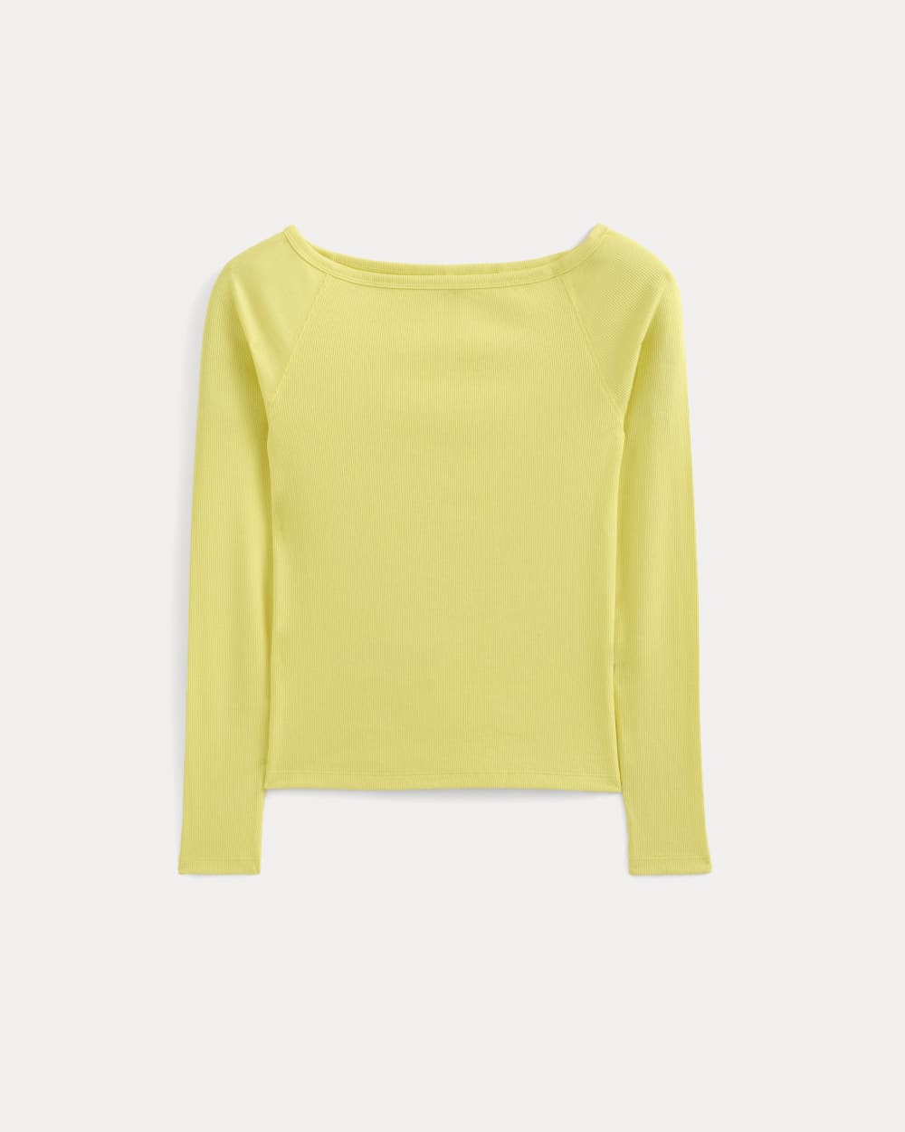 Luxe Rib Boatneck Top | Celandine