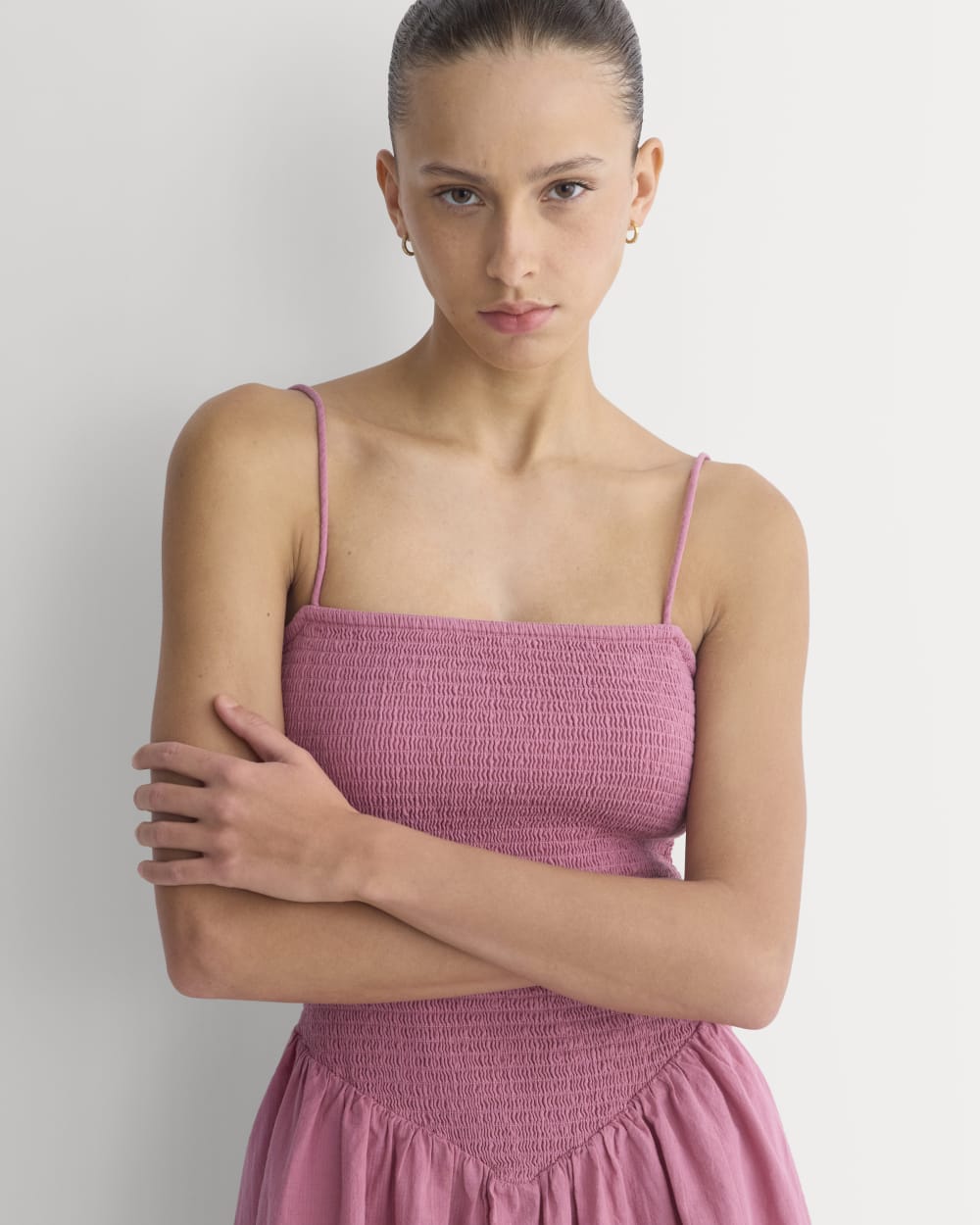 Gauze Smocked Mini Dress | Heather Rose