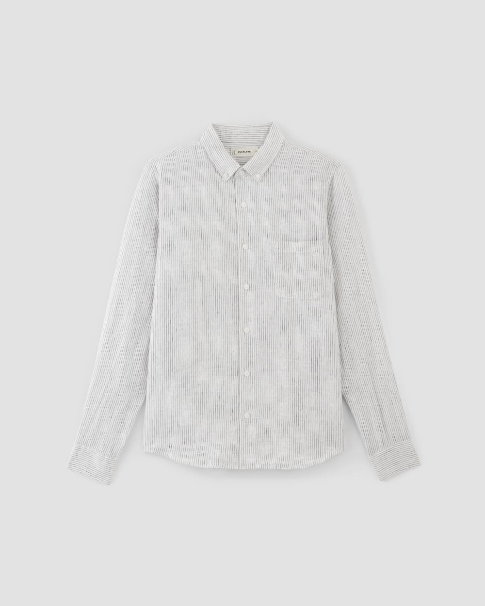 The Classic Shirt in Linen | White / Black