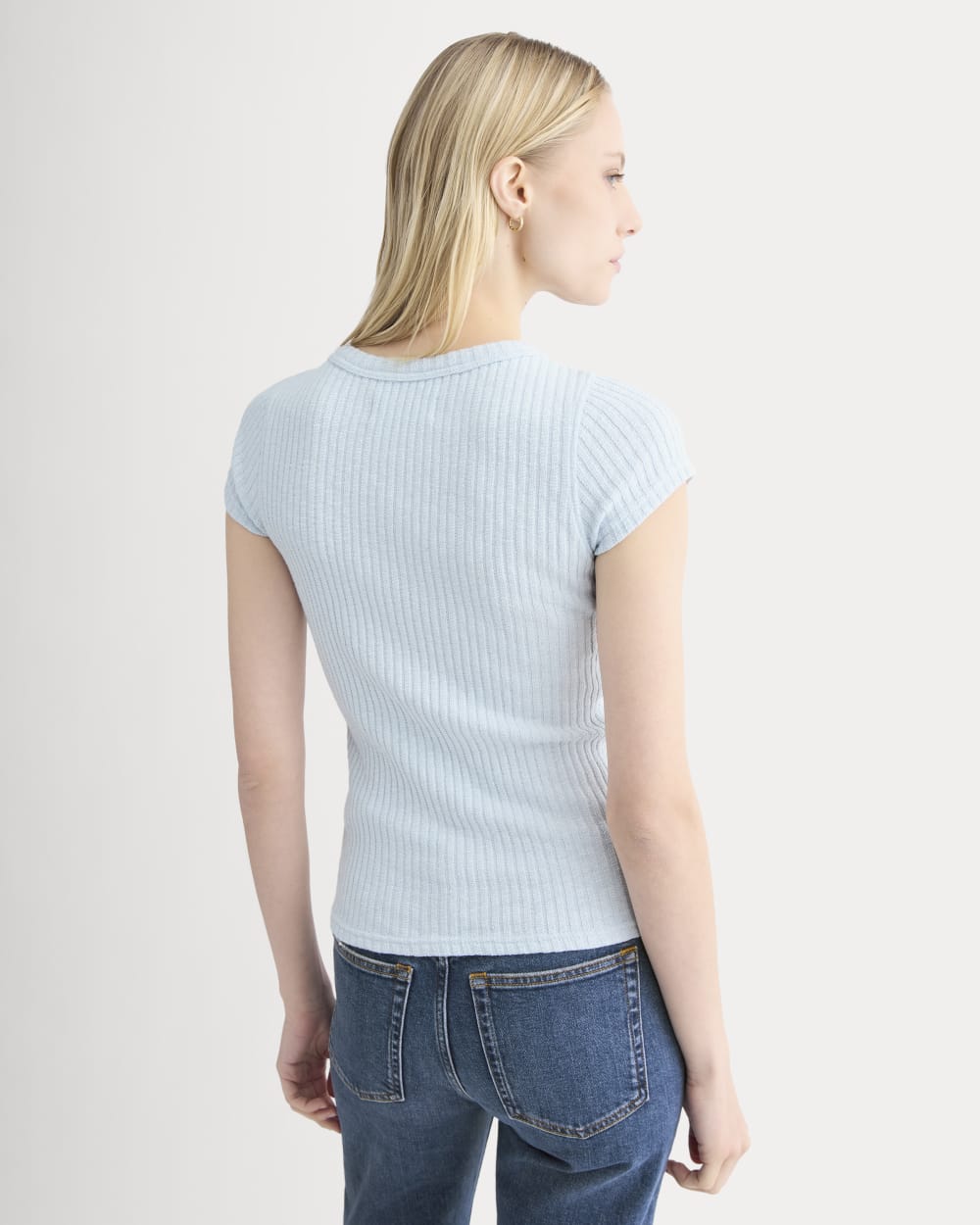 The Cozy Rib Tee | Skywriting