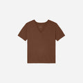 The Vintage V-Neck Hemp Tee | Espresso