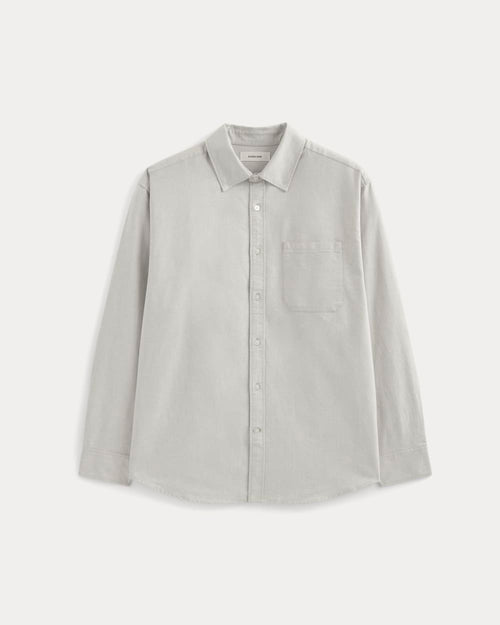Oversized Oxford Shirt | Grey
