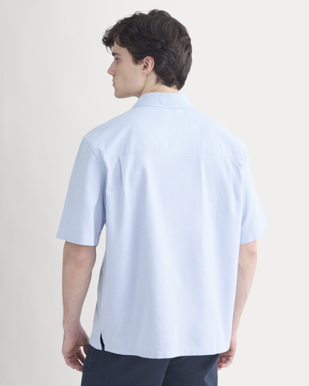 Lightweight Short-Sleeve Oxford | Light Blue