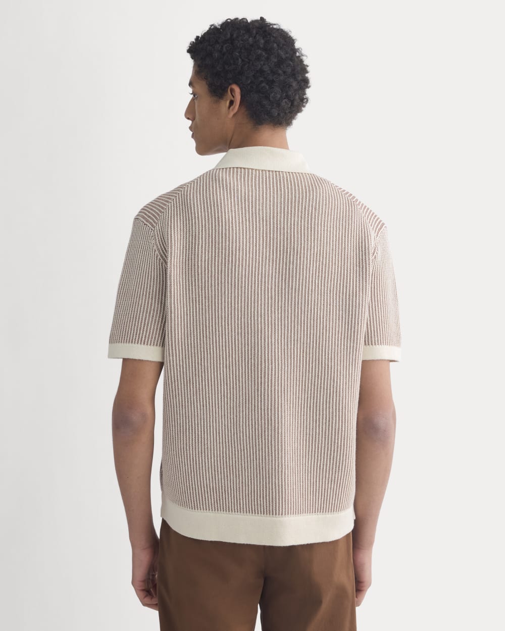 Button-Down Resort Polo | Birch/Brown