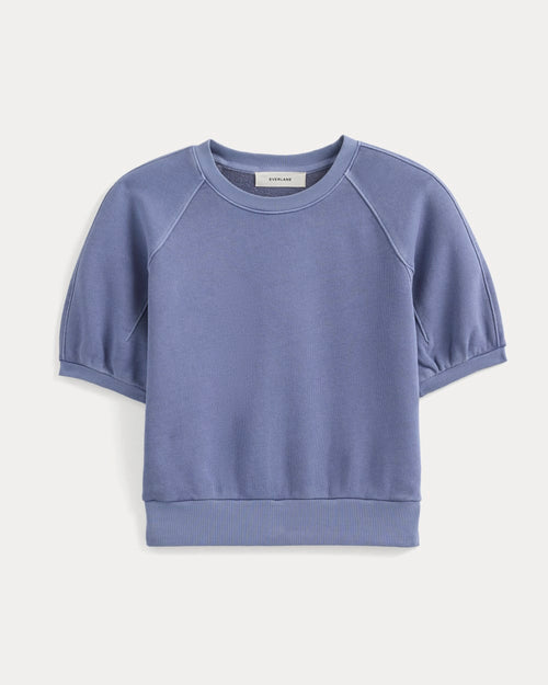 Lightweight Terry Blouson Short-Sleeve Crew | Velvet Morning