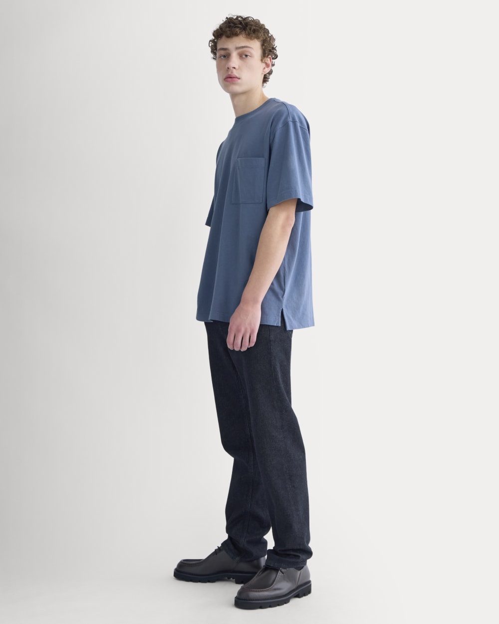 Oversized Midweight Tee | Vintage Indigo