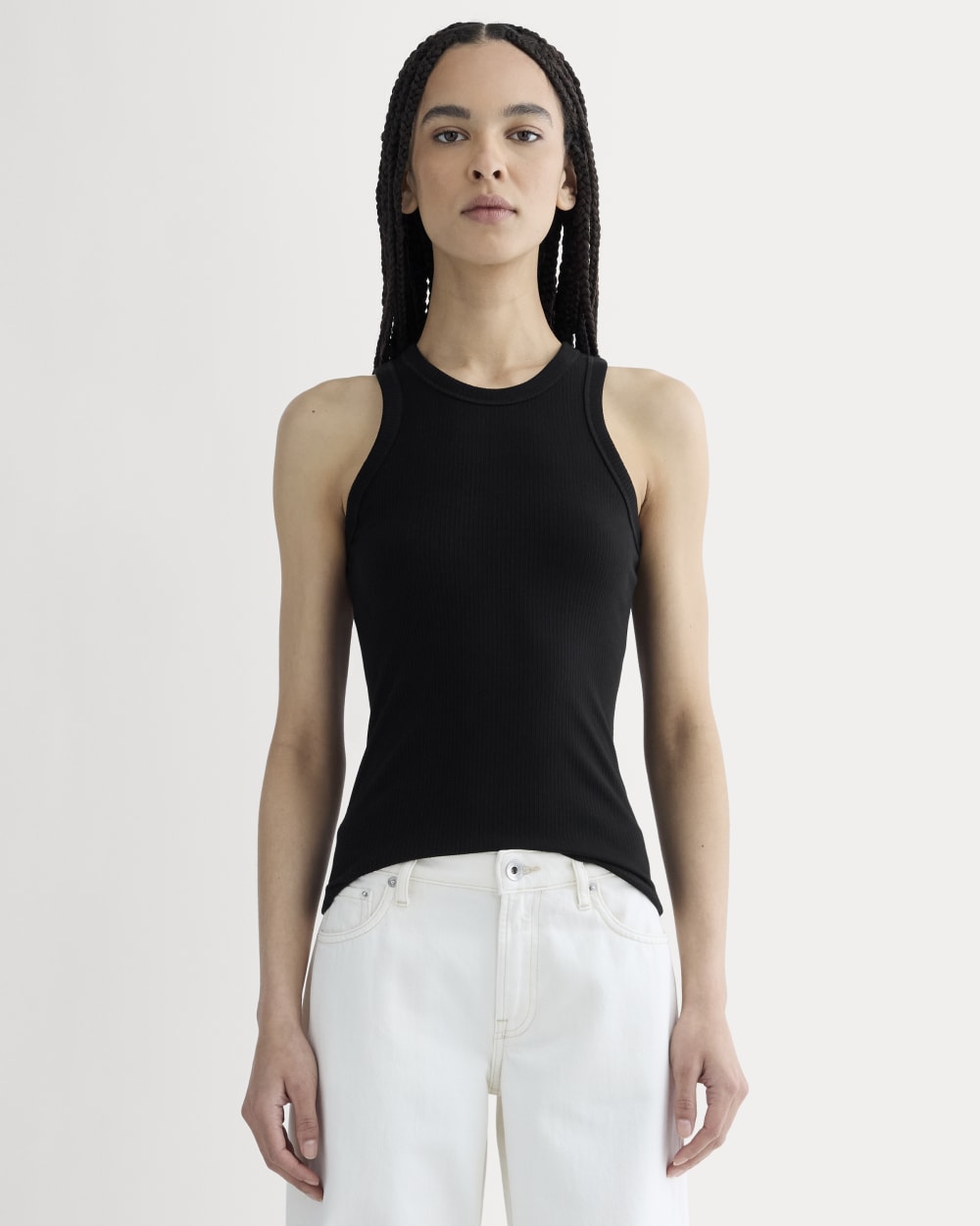 The Shimmy Cutaway Tank | Black