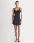 Knit Cami Mini Dress | Black