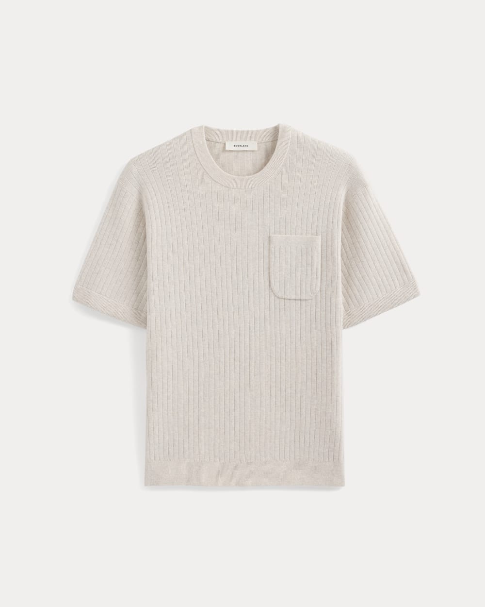 Textured Knit Tee | Heathered Oat